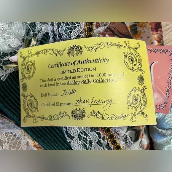 Ashley Belle Collection Porcelain Doll - Picture 4 of 5